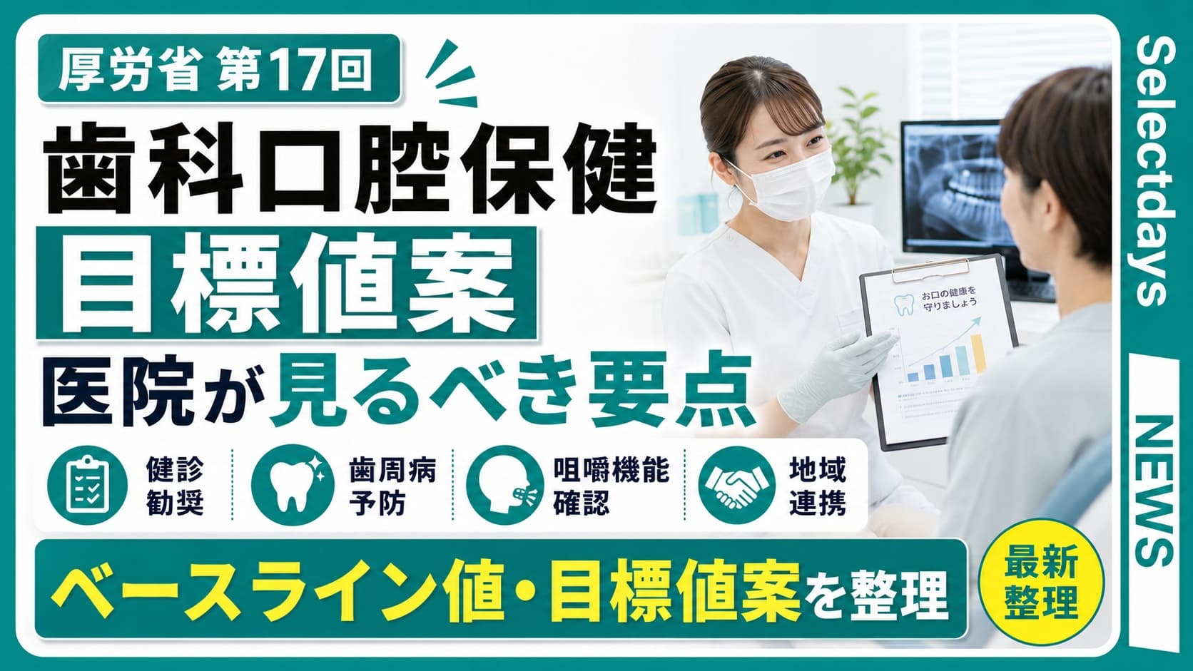 歯科口腔保健の目標値案、医院が見るべき要点