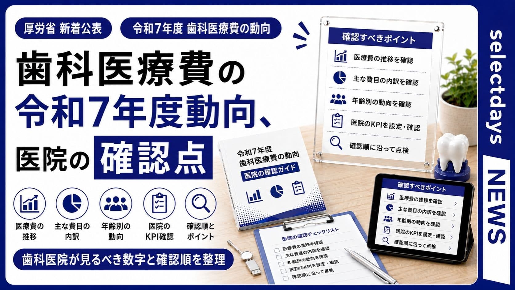 歯科医療費の令和7年度動向、医院の確認点